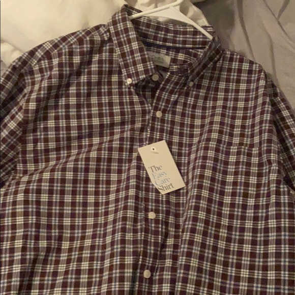 Large Long sleeve button up plaid shirt - Picture 4 of 4